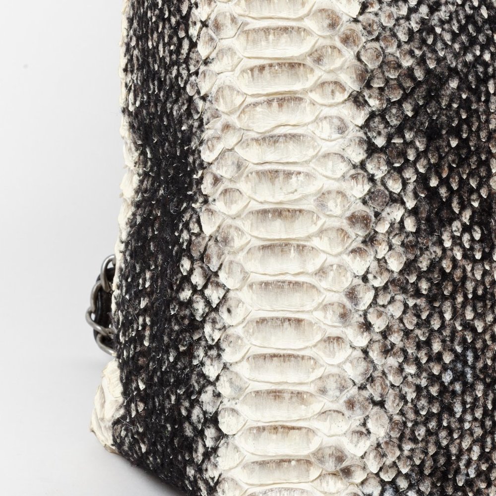Chanel Wooled Python Large Zip Tote - Picture 5 of 14